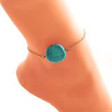 Bohemia Alloy Multi-layers Gold Silver Beads Sequins 3 Pieces Set Bracelet For Women Jewelry Foot Chain Anklets Accessories Gift